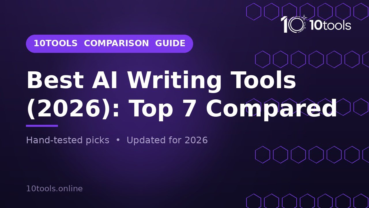 Best AI Writing Tools (2026): Top 7 Compared review banner