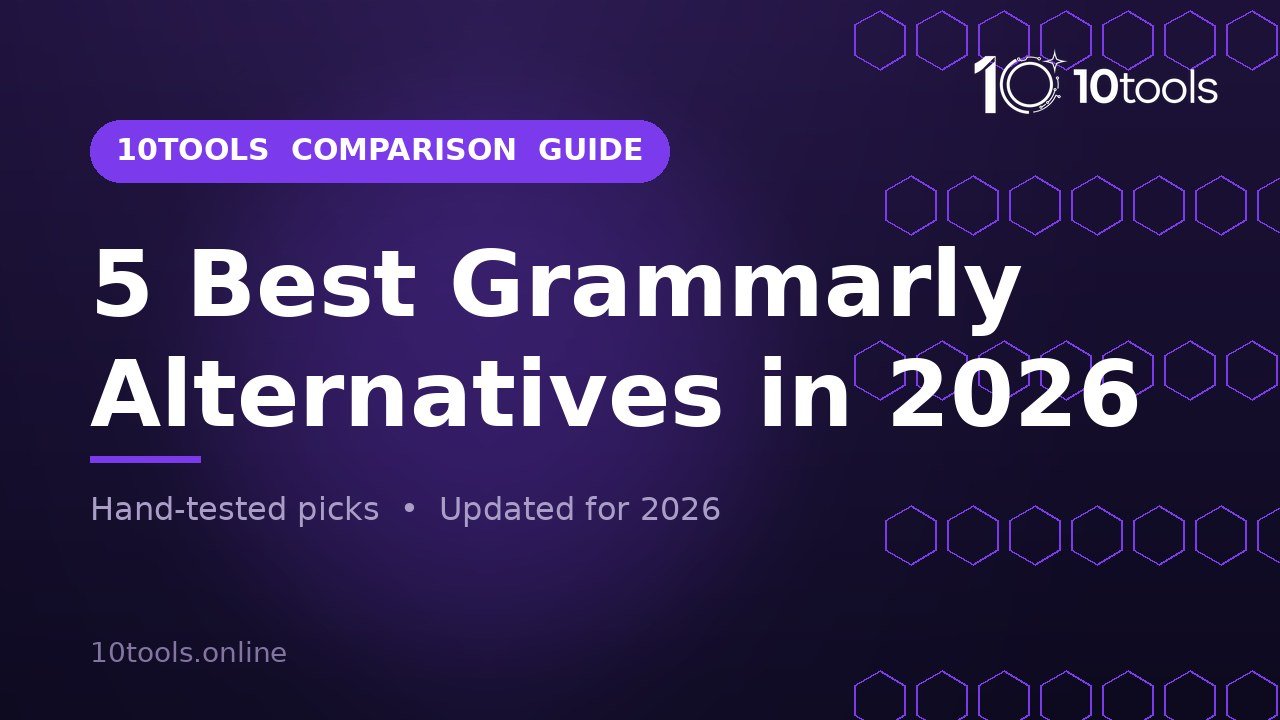 5 Best Grammarly Alternatives in 2026 review banner