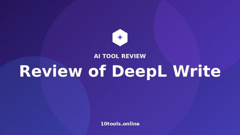 Review of DeepL Write
